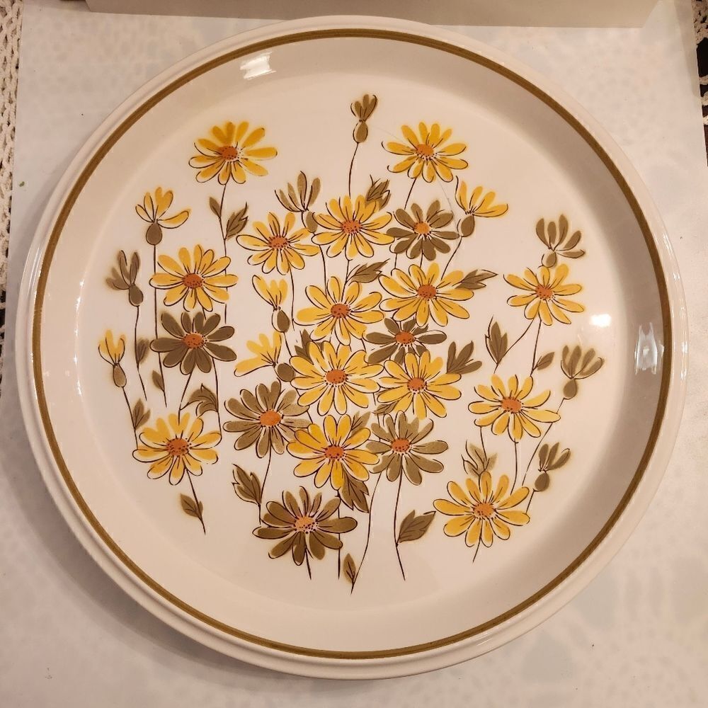 New Mikasa Light 'n Lovely "Posy Paradise" #5454 12" Platter Made in Japan